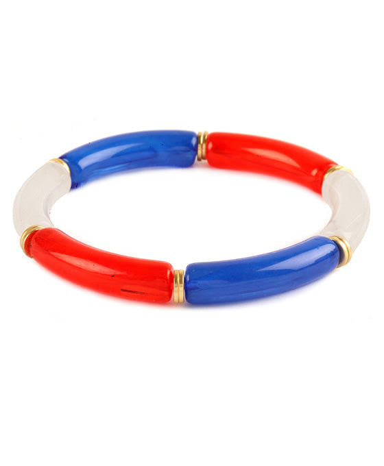 Acetate Pipe Patriot Elastic Braclet