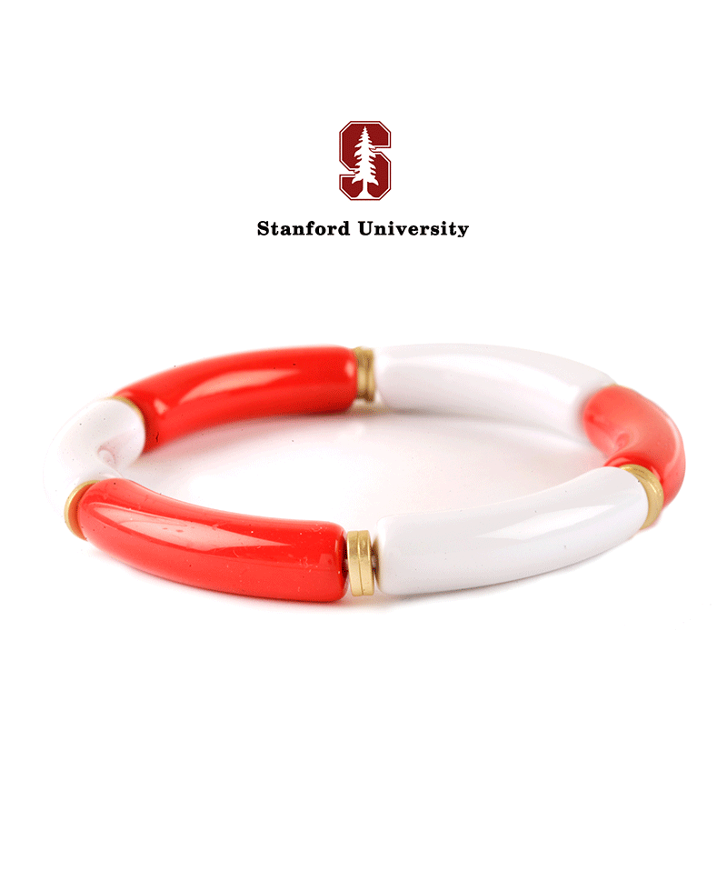 Acetate Pipe Gameday Elastic Bracelet