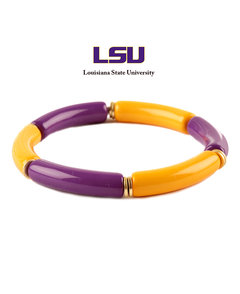 Acetate Pipe Gameday Elastic Bracelet