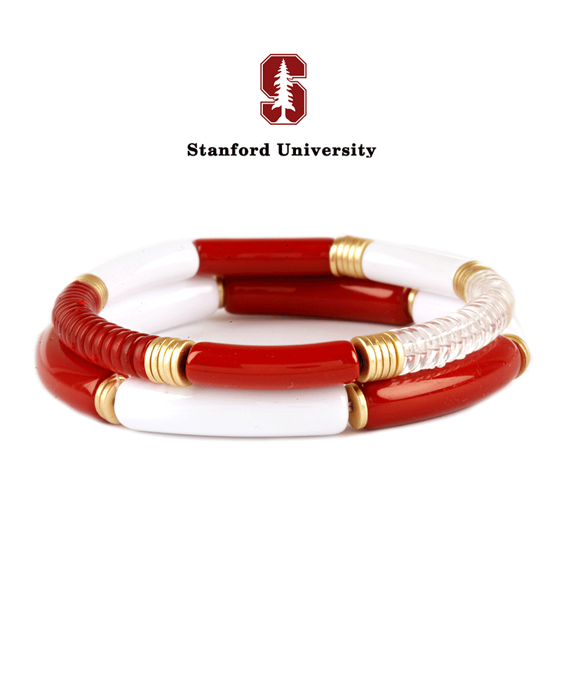 Acetate Pipe Gameday Stackable Bracelet