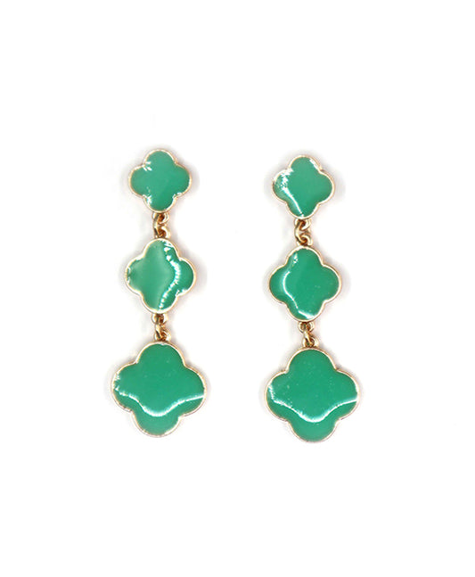 Clover Drop Earring