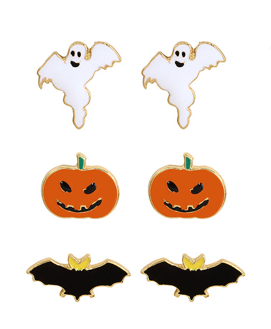 Epoxy 3 Pari Halloween Earring