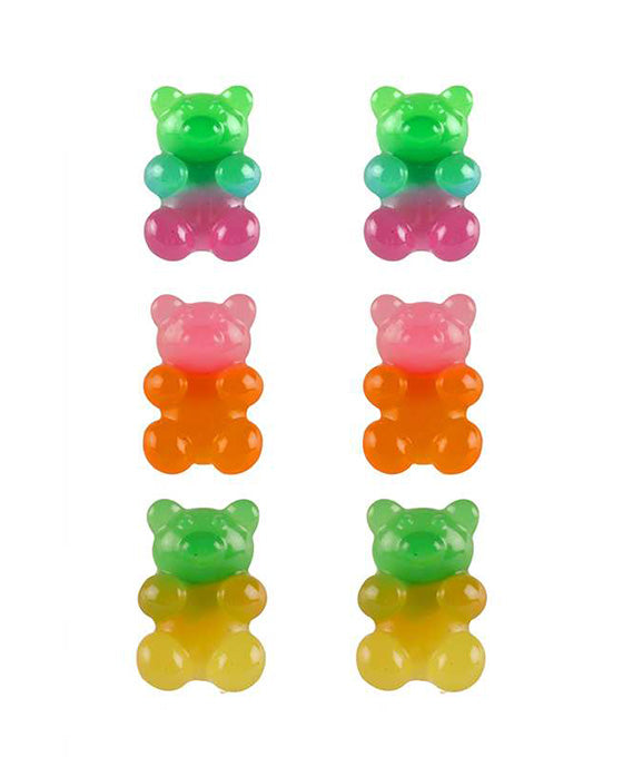 Gummy Bear 3 Pair Earring