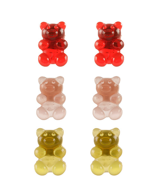 Gummy Bear 3 Pair Earring