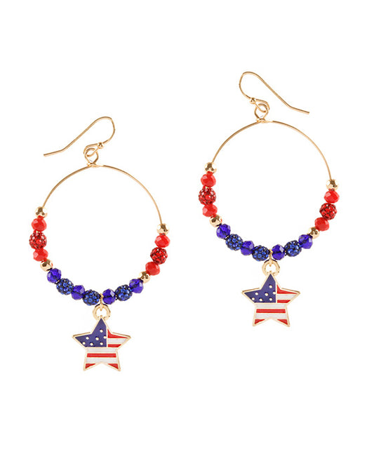 Patriot Star Earring