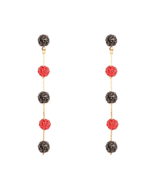 Pave Ball Gameday Post Earring