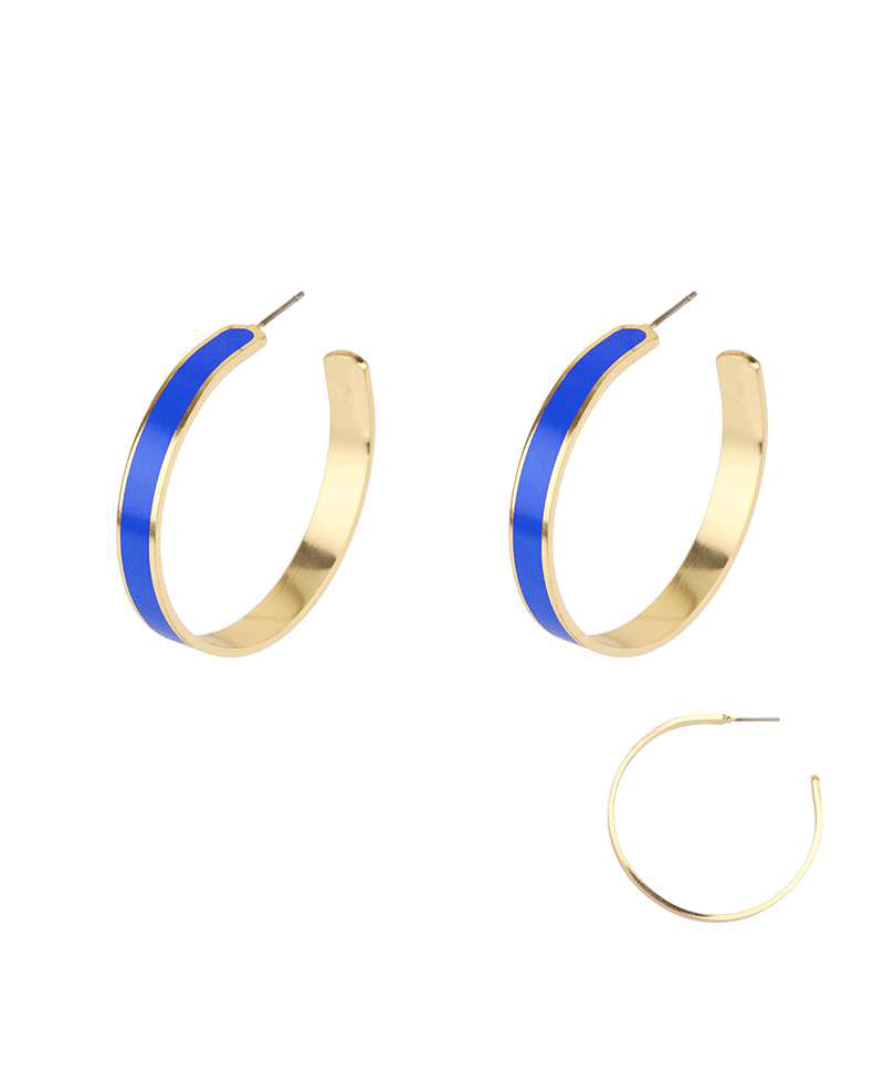 Metal Gameday 45mm Hoop Earring