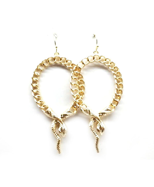 Metal Snake Earring