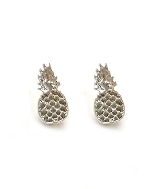 Pineapple Metal Post Earring