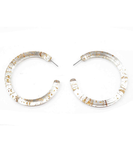 Acetate Hoop Earring