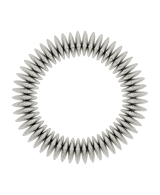 20mm Round Metal CCB Stretch Bracelet