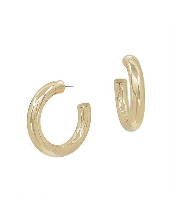 1.6 Inches Thickness Metal Hoop Earring