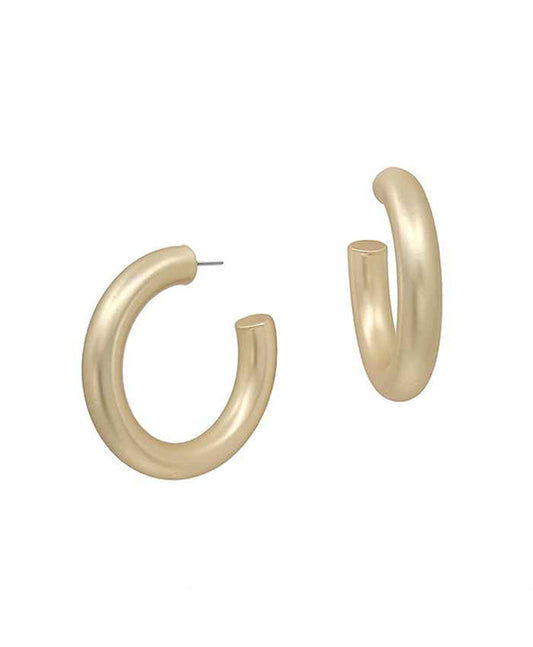 1.6 Inches Thickness Metal Hoop Earring