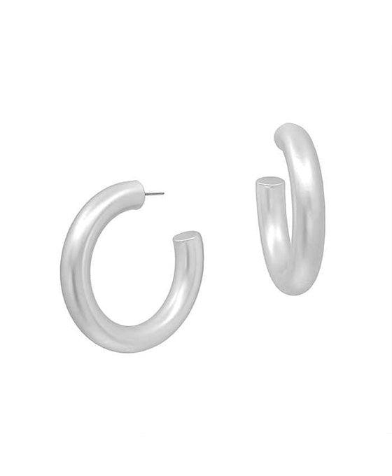 1.6 Inches Thickness Metal Hoop Earring