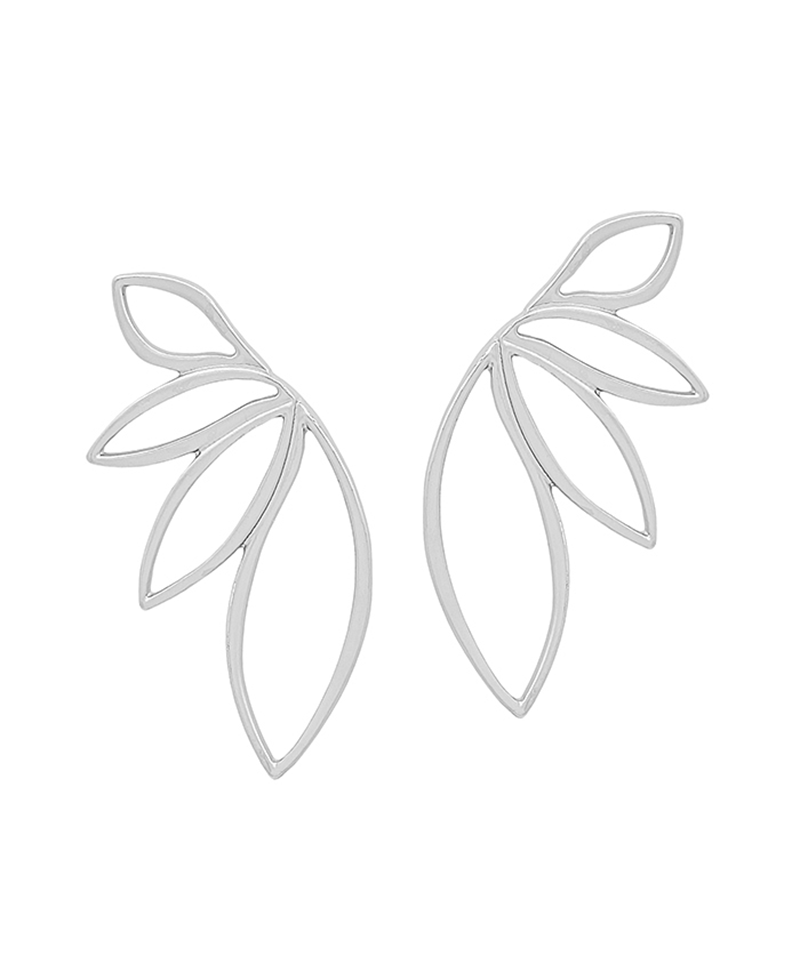 Metal Flower Shape Post Earring