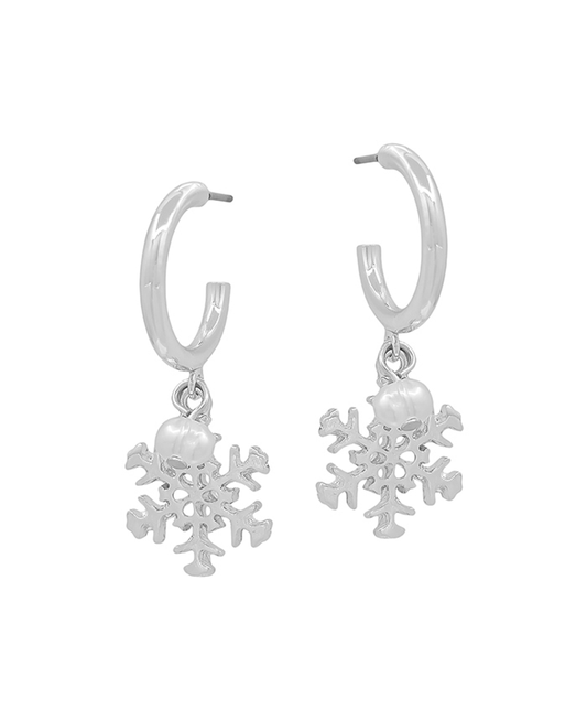 Snowflake Hoop Earring