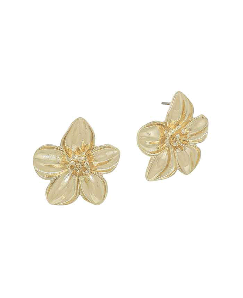 20mm Flower Metal Post Earring