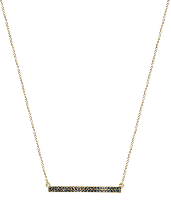 Pave Stone Bar Necklace