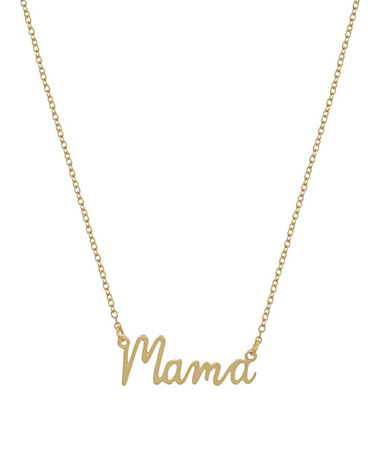 16 Inches Mama Pendant Short Necklace