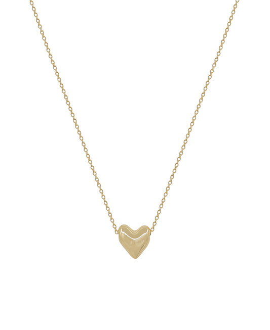 Volumed Heart Short Necklace