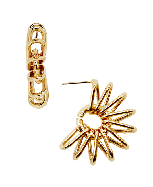 Geo Shape Metal Earring