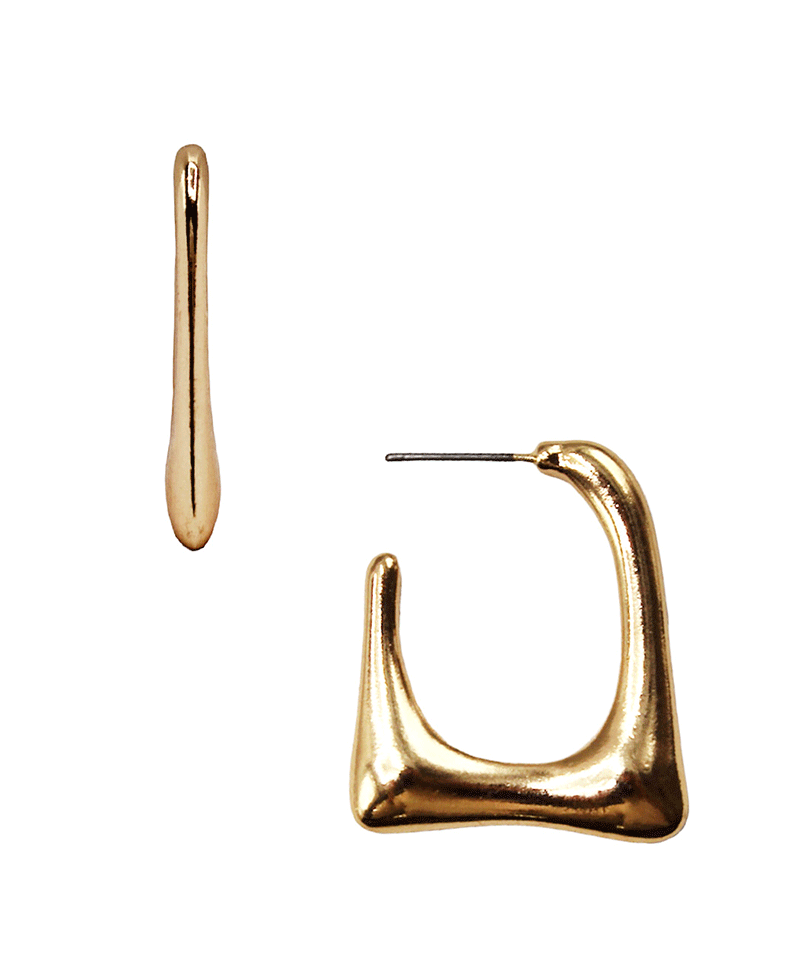 Open Square Hoop Earring