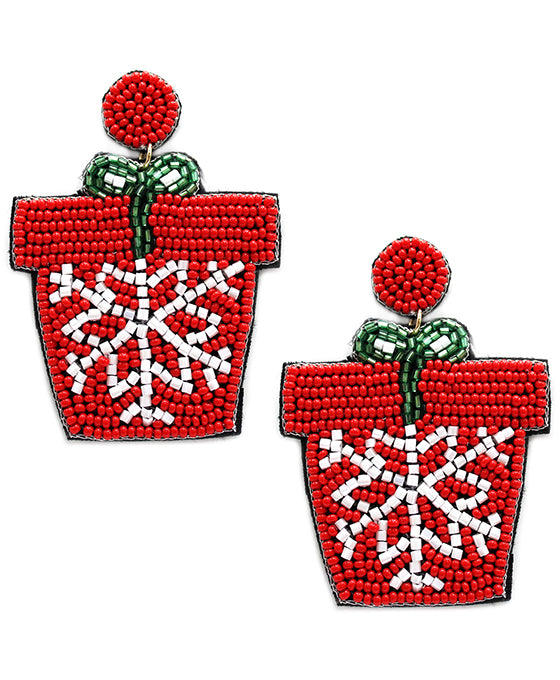 Christmas Beaded Earring