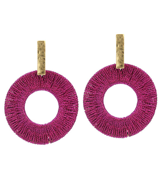 Wrapped Round Post Earring