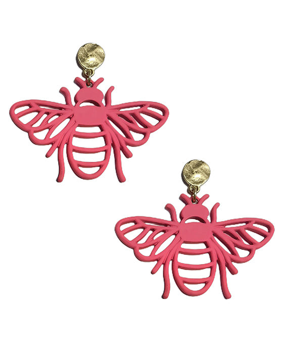 Bee Color Coating Post Earring