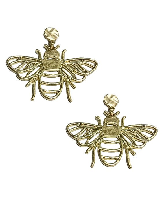 Bee Color Coating Post Earring