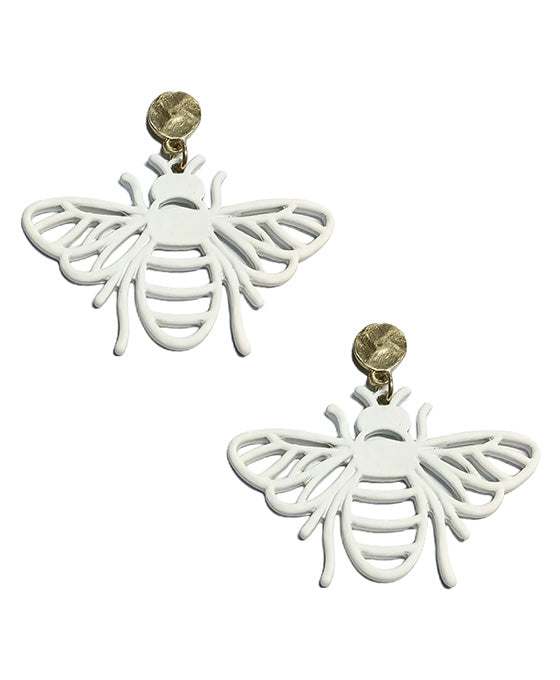 Bee Color Coating Post Earring