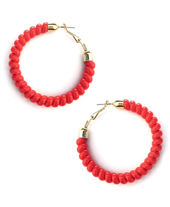 Color Hoop Earring