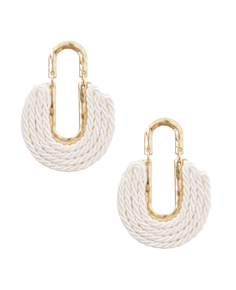 Woven Thread Post Earring