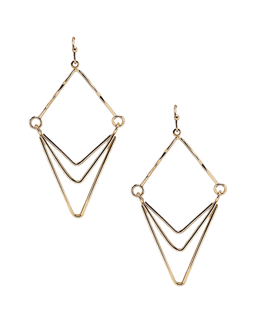 Multi V Shape Wire Earring