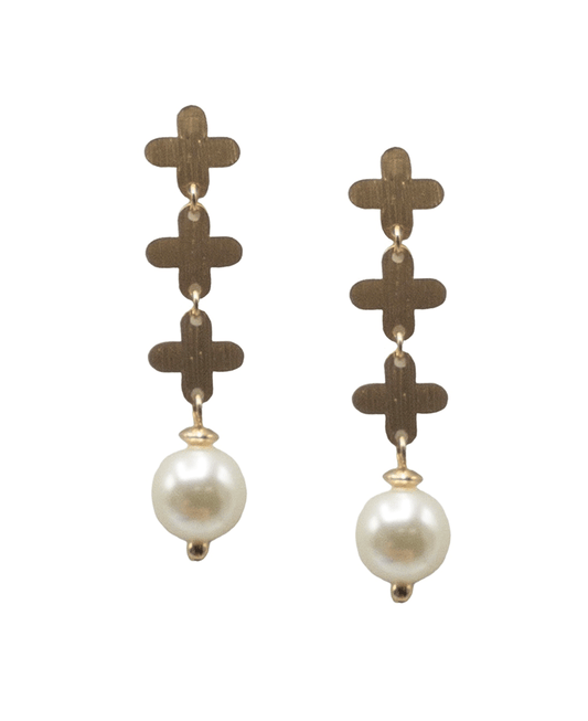 Pearl Accent Drop Earring