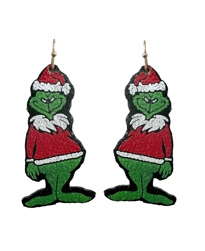 Christmas Grinch Earring