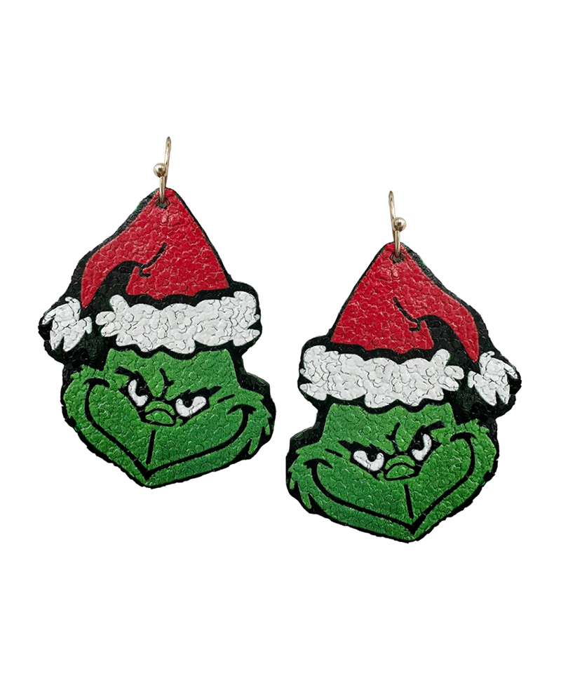 Christmas Grinch Earring