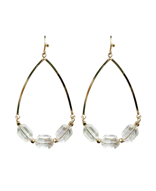 Acrylic Beads Teardrop Earring