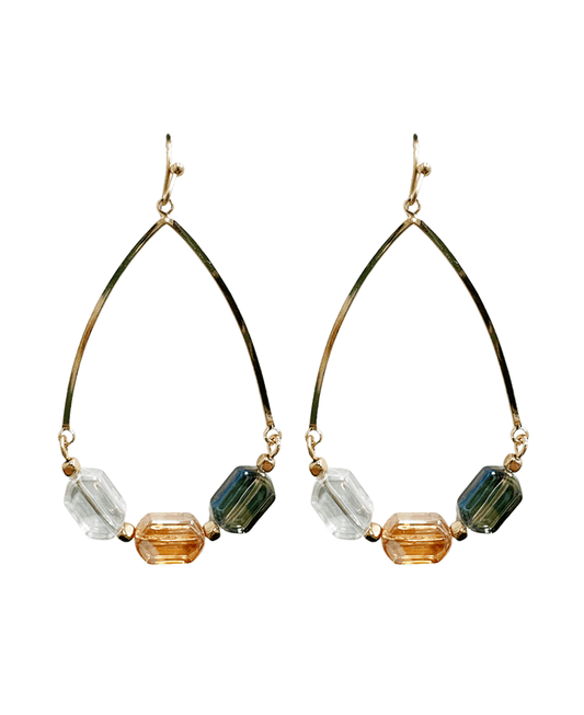 Acrylic Beads Teardrop Earring