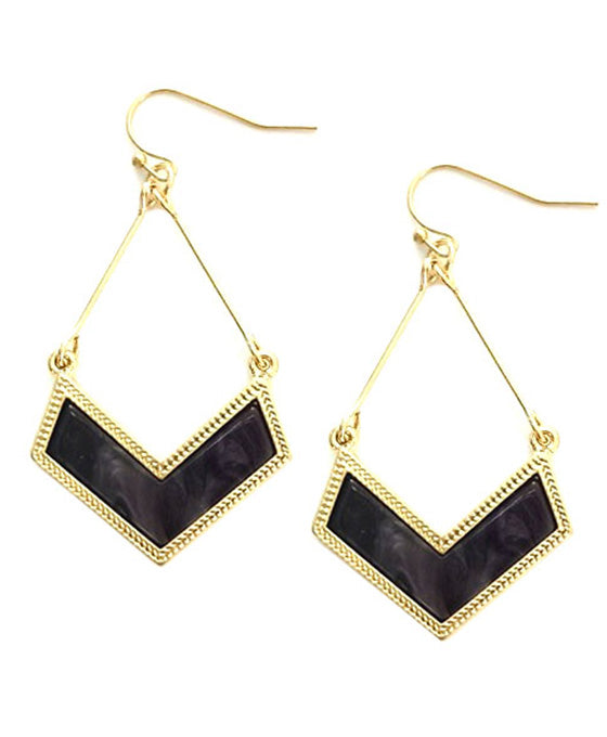 V Shape Metal Earring