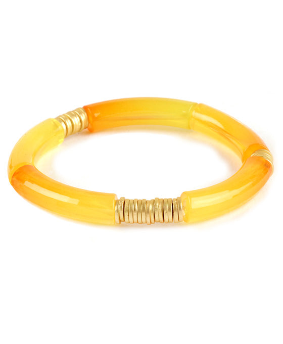 Acetate Pipe  Resin Elastic Bracelet