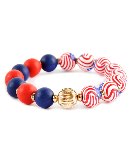 Wood Patriot Elastic Bracelet