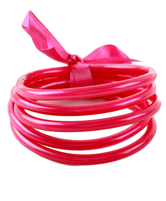 Plastic Tube Stackable Bracelet