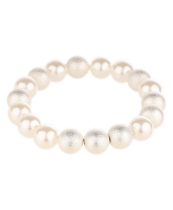 Pearl Metal Texture Elastic Bracelet