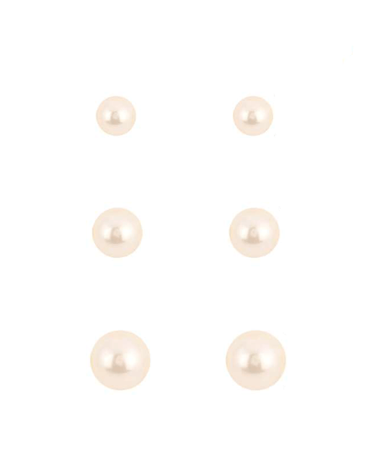 Pearl 3 Pair Earring