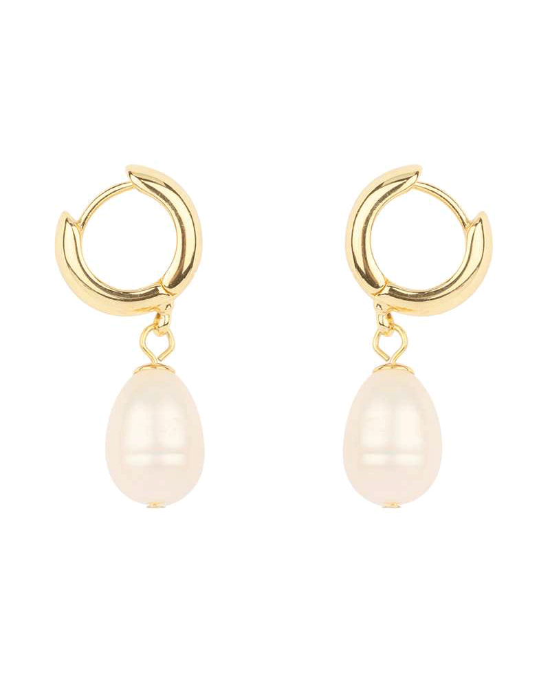 Fresh Water Pearl Huggie Earring