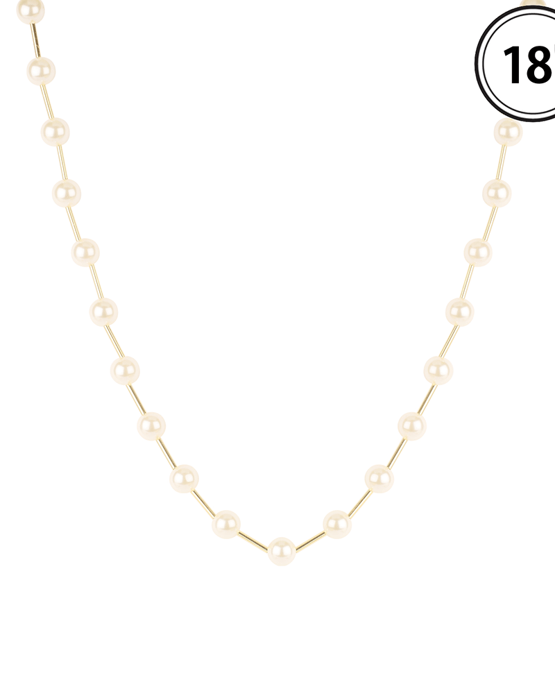 Pearl Station Short Necklace