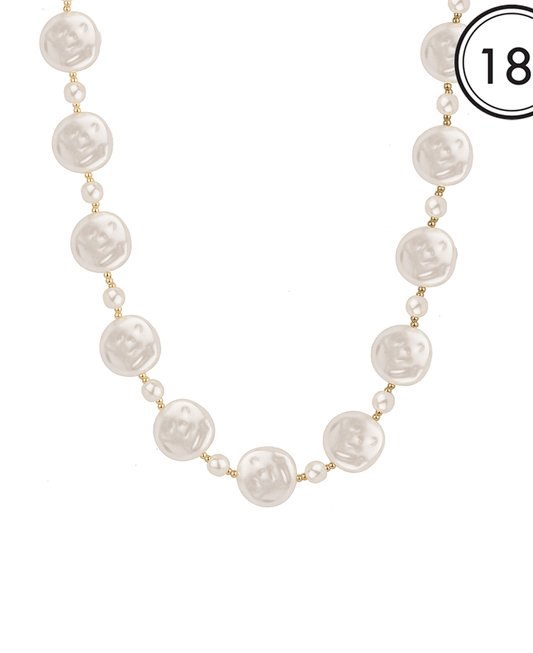 Pearl CCB Short Necklace