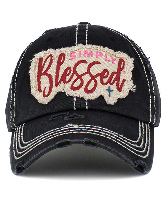 Simply Blessed Washed Vintage Ballcap