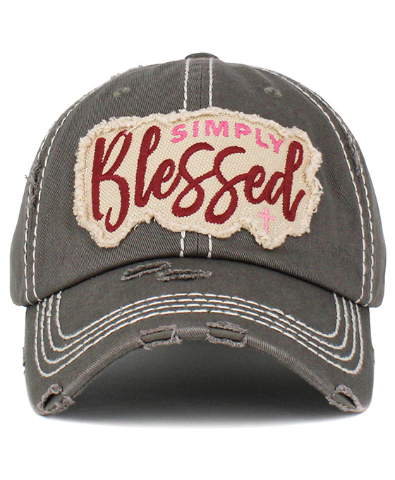 Simply Blessed Washed Vintage Ballcap